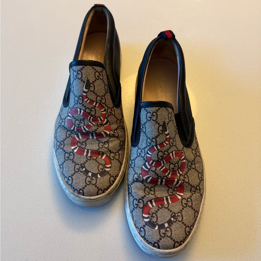 Gucci and Slip-On Shoes - Red and Black
